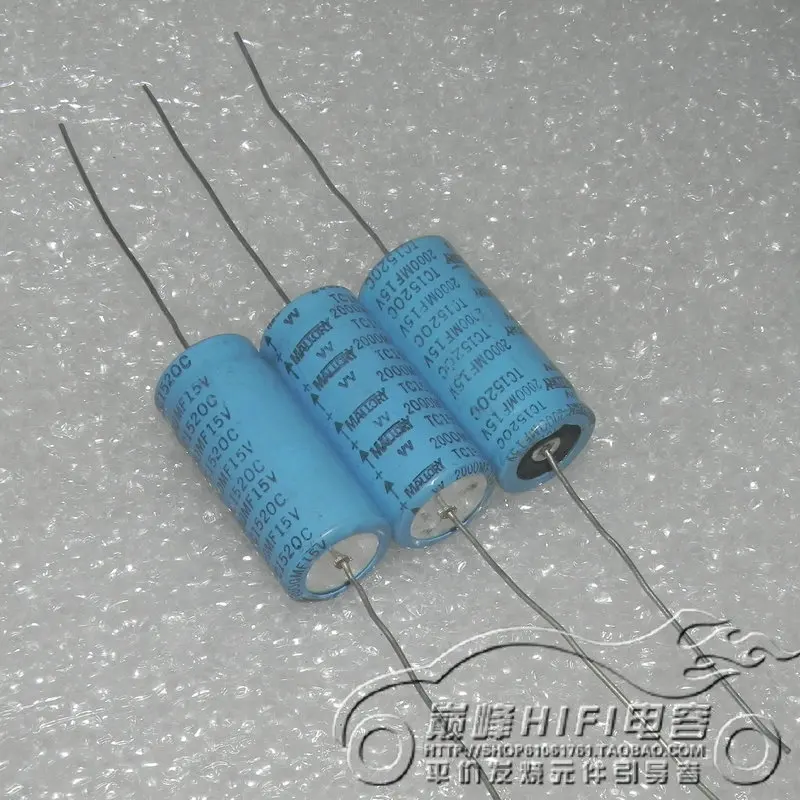 1pcs/1lot American copper foot Moroli MALLORY 15V2000UF for 16v2200uf high-end antique electrolytic capacitor