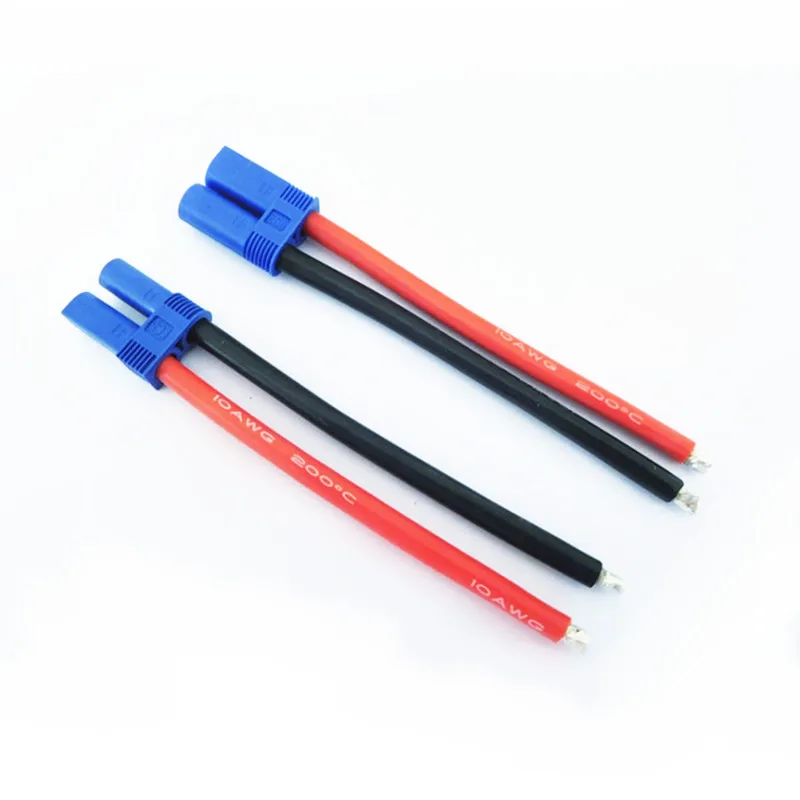 high quality EC5 male / Female connector pigtail cable 10cm 20cm 10AWG silicone wire RC Lipo Battery