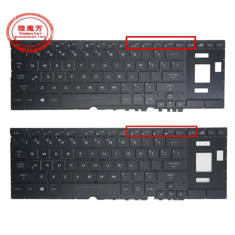 

US Backlit Laptop Keyboard for Asus ROG GX501 GX501V GX501VI GX501VSK GX501G GX501GI-XS74 0KNB0-6617US00 GX531 GM531 GX701V