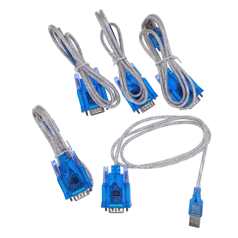 2Pcs CH340 USB to RS232 Serial Port 9 Pin DB9 Cable Serial COM Port Adapter Convertor Support Windows 7 Total Length 80cm