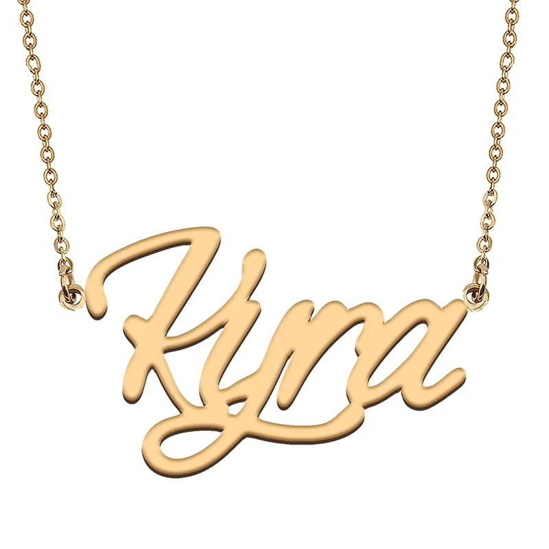 

Kyra Custom Name Necklace Customized Pendant Choker Personalized Jewelry Gift for Women Girls Friend Christmas Present