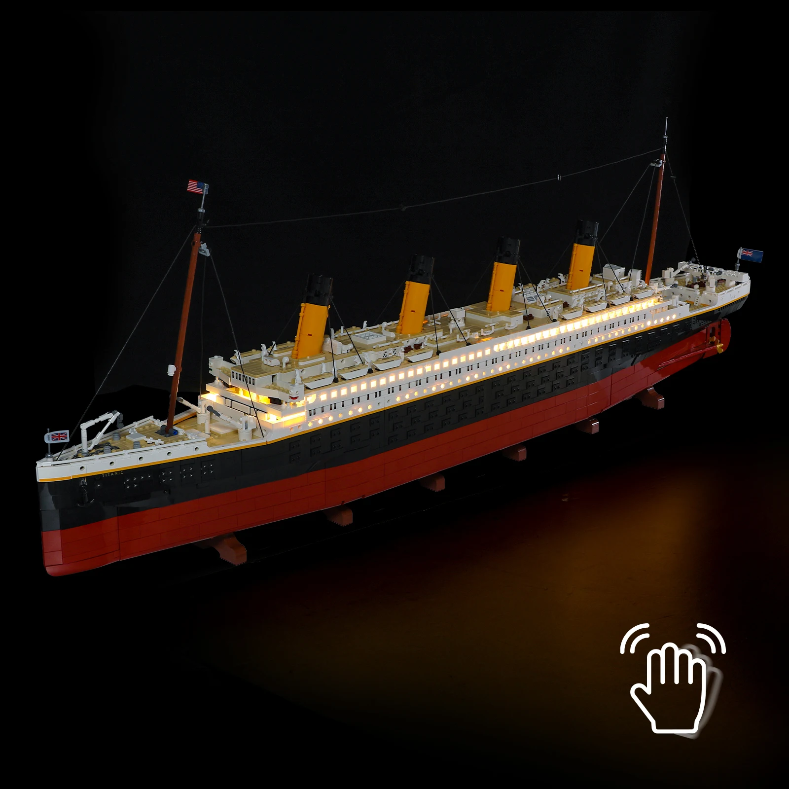 

Lightaling Led Light Kit for 10294 Titanic (With Hand Sweep Sensor Switch), No Building Blocks Set