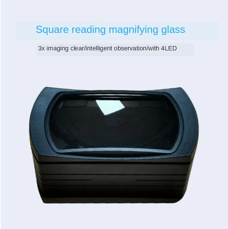 

Head-wearing Glasses Magnifying Glass Acrylic Material Lens Square Tube LED Light Desktop Magnifying Glass Aspheric Lens