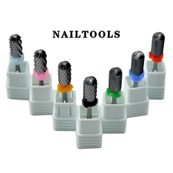 RolinStar 6.6 Original Large Tooth top Barrel steel Carbide nail drill bits Burrs manicure pedicure