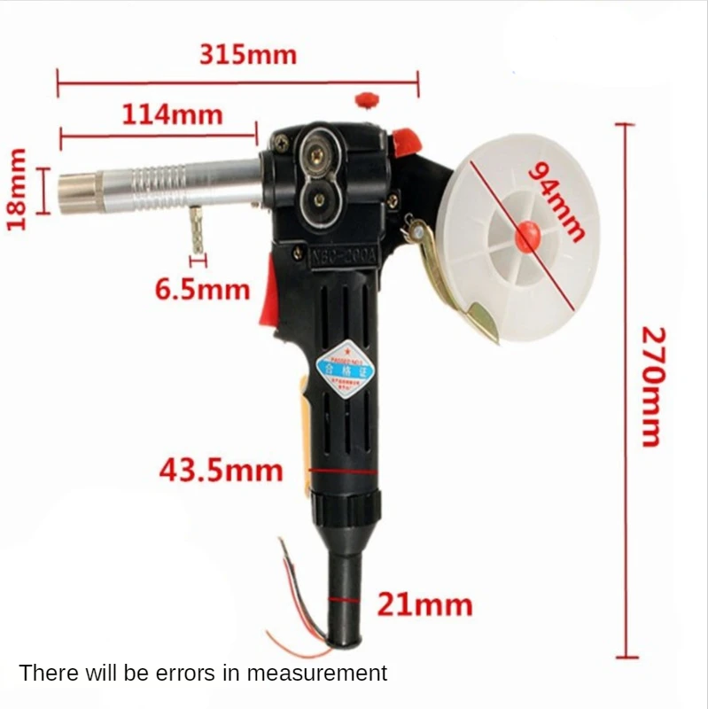 Nbc-200A Mig Welding Tool Spool Tool Push Pull Feeder Welding Torch Without Cable Welding Machine Welding Torch Without Gear