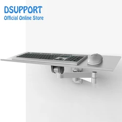 Dual use monitor and keyboard tray Wall mount foldable keyboard tray holder size 61*19.5cm wall mount Keyboard Tray