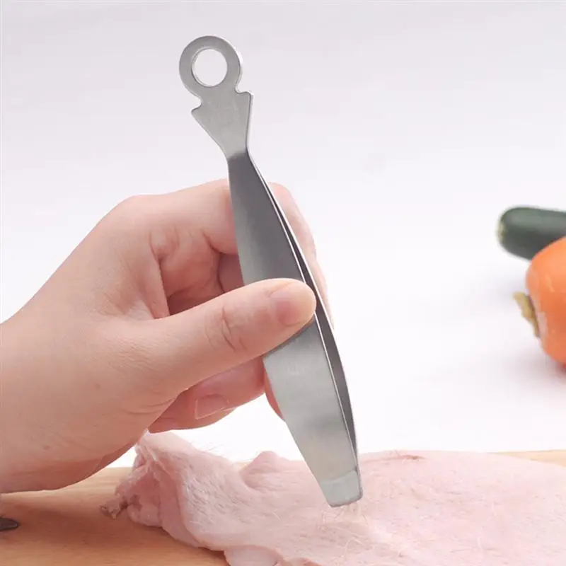 Chefs Novel Offer Novel Offer Bone Pliers Hair Remover Kitchen Cooking Tweezers Cooking Pin Slant Tongs Angled