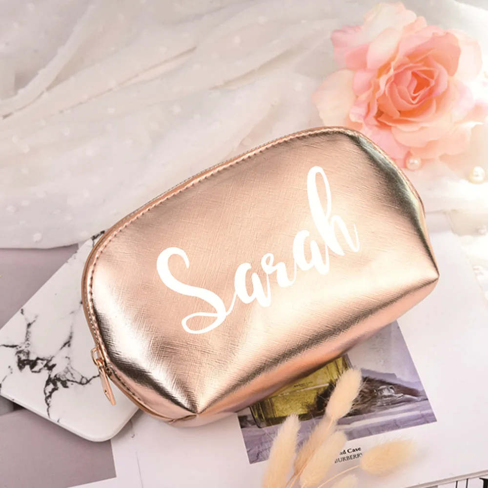 Regalo de dama de honor personalizado, maquillaje y traje de baño, bolsa impermeable, regalo de dama de honor, regalo único para fiesta nupcial