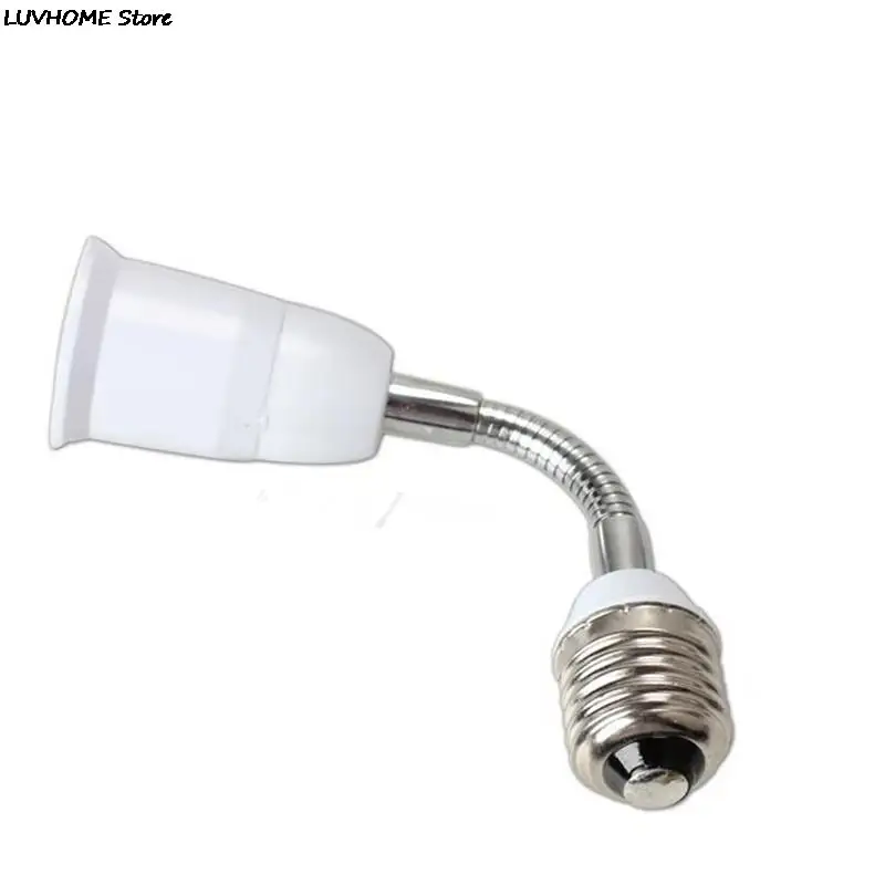 ZLinKJ 1 Pc 18cm Length Extend Flexible E27 to E27 LED light Bulb lamp Holder Converters Adapter Socket Base Type Extension