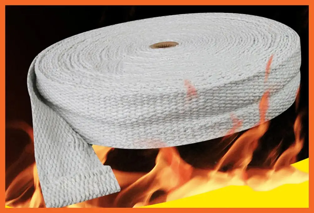 Ceramic Fiber Belt Fire-proof, Fire-proof, Heat-insulating and Winding Ceramic Fiber Silicate Fiber Belt Heat-insulating Cloth