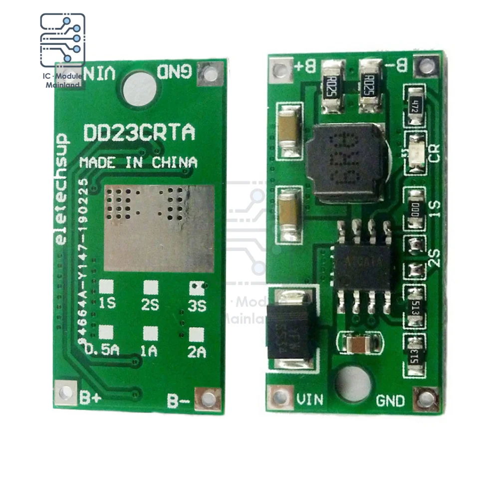 Placa de carga de batería de litio 18650, módulo de cargador de Dispositivo portátil Solar, versión múltiple DC 5-23V, 1S, 2S, 3S, para Célula de