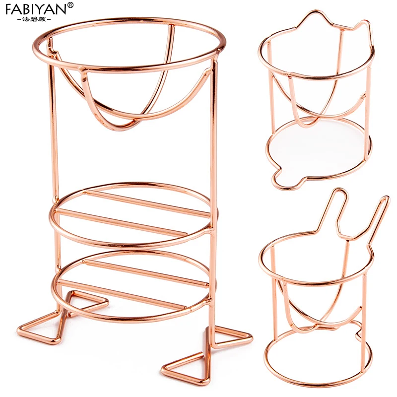 Metal Bracket Makeup Puff Rack Cosmetic Holder Blender Display Stand Alloy Drying Power Make Up Sponge Tools