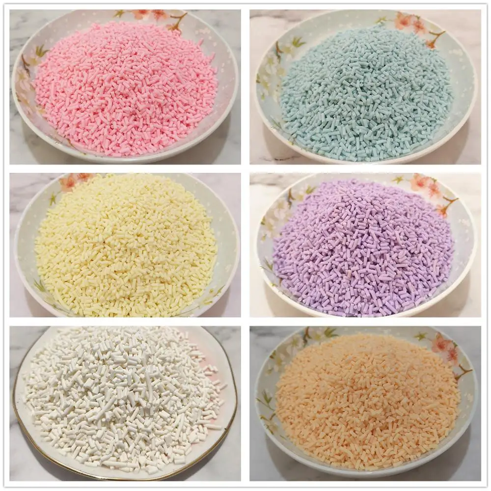 100g Polymer Soft Clay Sprinkles Colorful  for DIY Nail  Earring necklace Hair Accessories Jewelry  in Slime Supplies