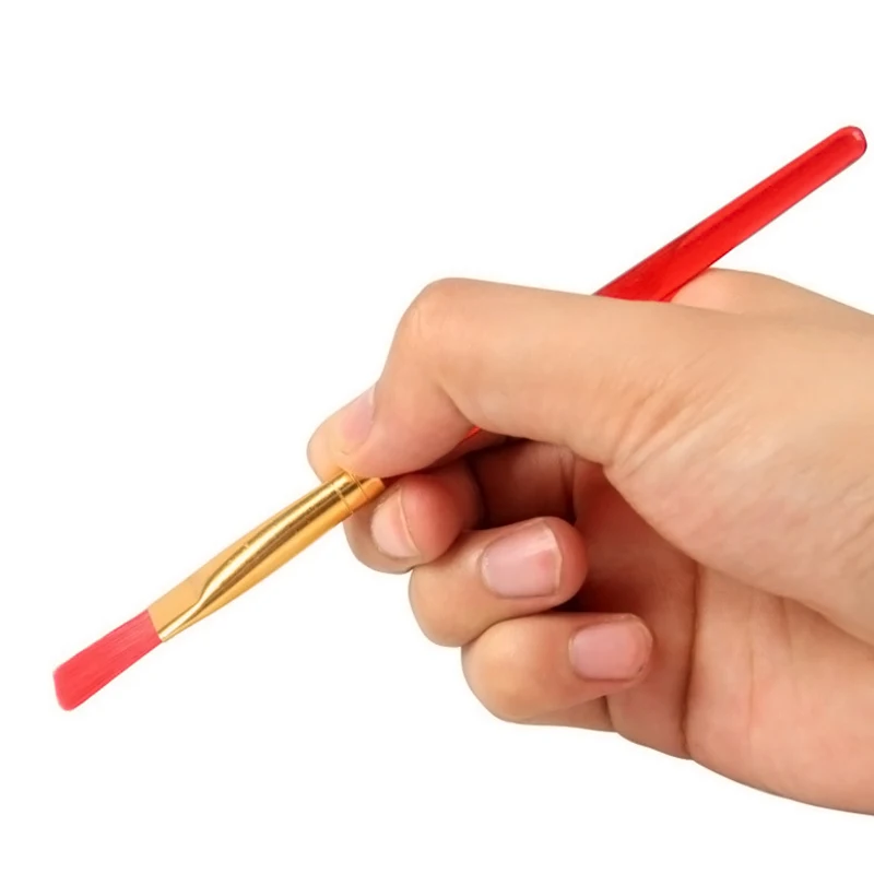 6つの水彩ブラシのセット,さまざまな色のナイロンのブラシのセット,ガッシュ,油絵,アーティストのための高品質