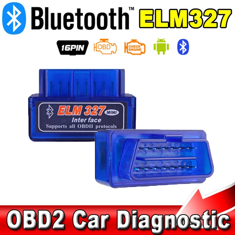 ELM327 V2.1 for Android Torque OBDll Bluetooth Interface OBD2 Scanner Super MINI ELM 327 Support OBDII Protocols Code Reader