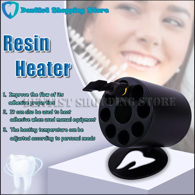 Dental Composite Resin Heater 8-hole Heating Digital Display 3-speed Thermostat Dentist Filling Tool Dentisty Medical Equipment