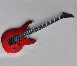 6 Strings Metallic Red Electric Guitar with Tremolo Bar,Rosewood  Fretboard,24 Frets