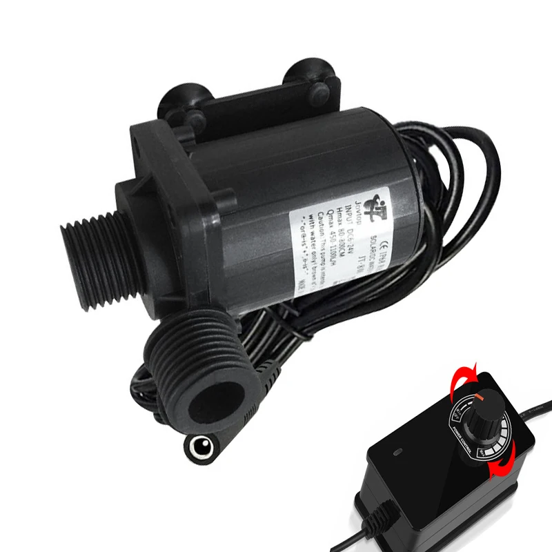長寿命ミニウォーターポンプ-110v-240v-温水循環ポンプ-1000l-h-流量調整可能-水陸両用