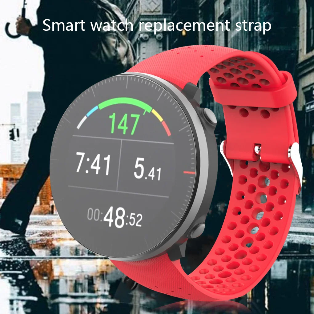 Sport uhr Ersatz band verstellbares Silikon armband Armband Ersatz für Polar Vantage m
