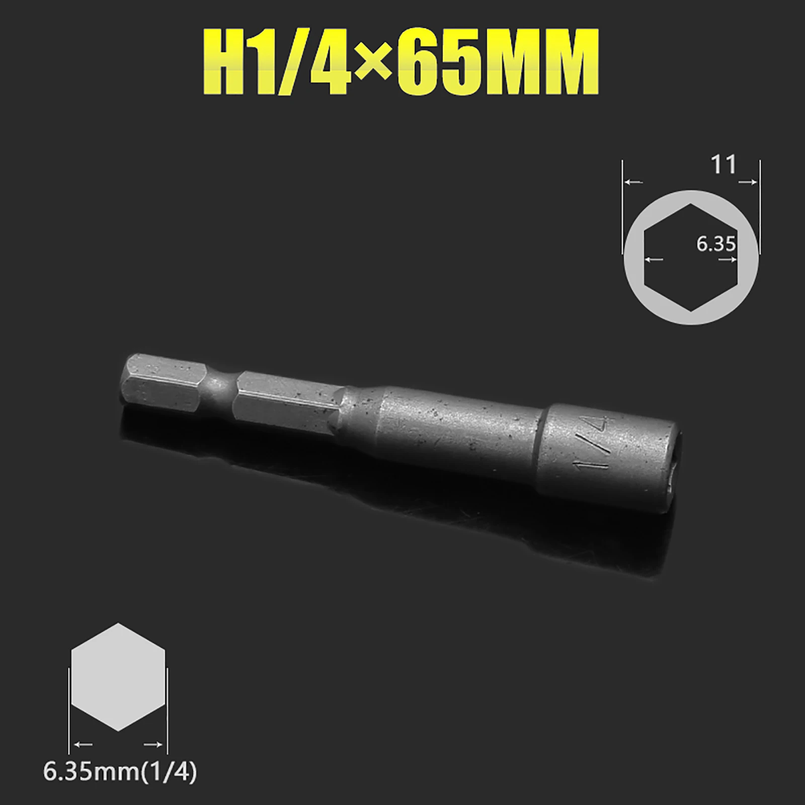 1 шт. CVR электрическая головка отвертка сверла магнитные H1/4 - M17 65 мм длинный высокий крутящий момент Шестигранная Гайка Драйвер гаечный ключ ...