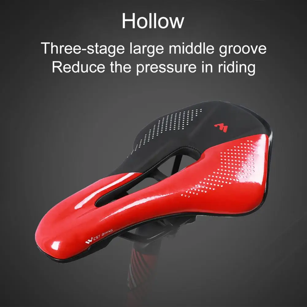 Seat Cushion Breathable Soft Saddle Comfy Hollow Bicycle Saddle Durable Generous and Beautiful Lightweight for Cycling