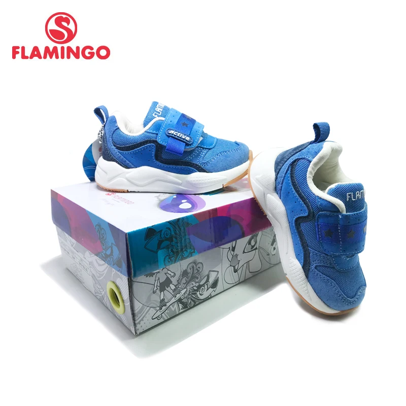 FLAMINGO Spring Sport Running Children Shoes Hook&Loop Outdoor Sneaker for Kids Size 22-27 Free Shipping 201K-SM-1596