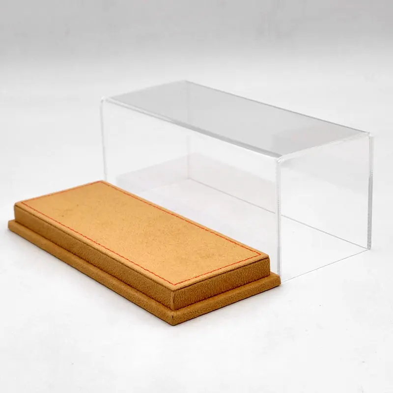 1:43 Thicken Acrylic Case Display Box Transparent Dustproof Car Models High-End Base 17cm