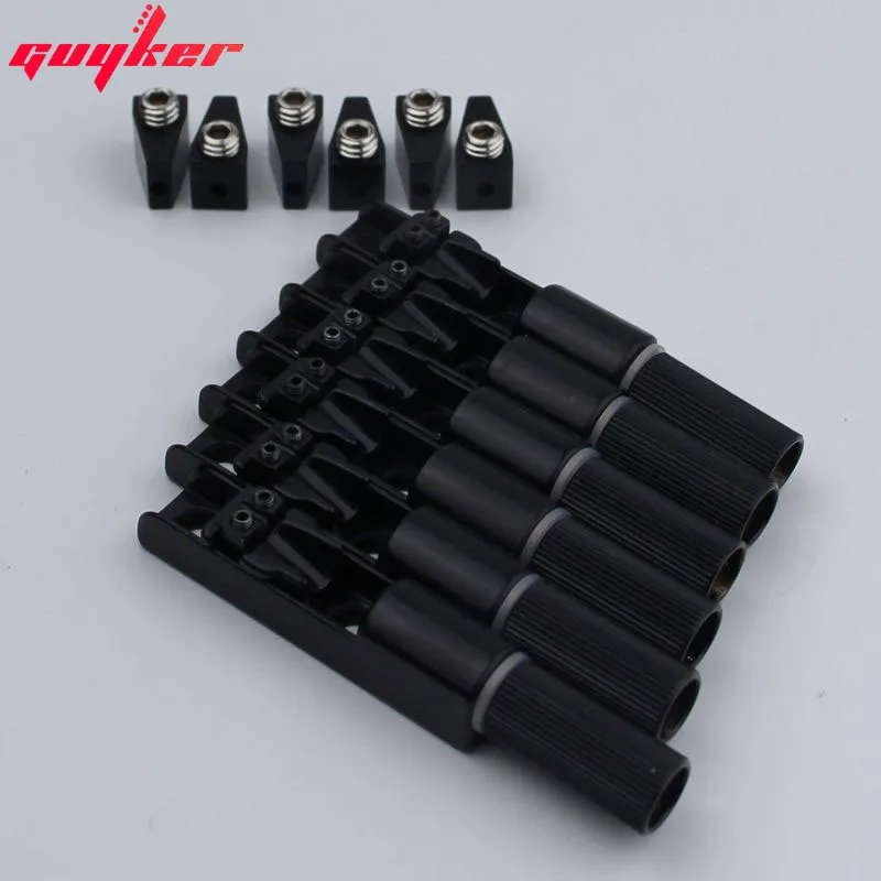 1 Pieces Single String Fan Guitar Bridge Black