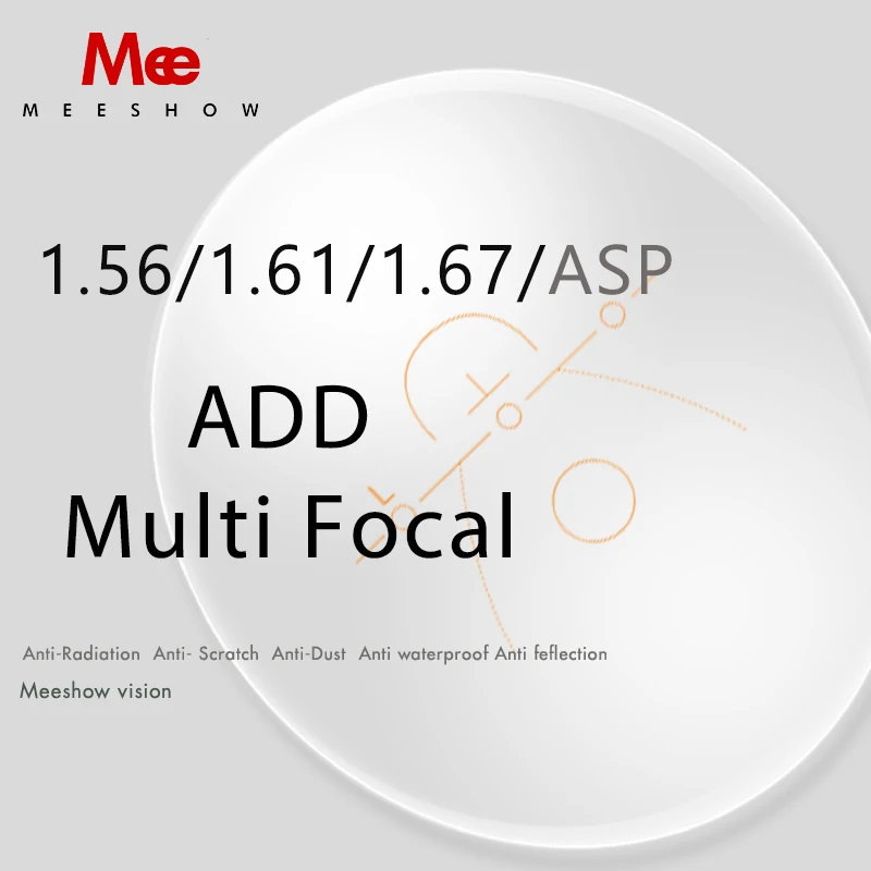 

1.56 1.61 1.67 index multi-focus optical lens scratch resistant progressive prescription myopia presbyopia computer lenses