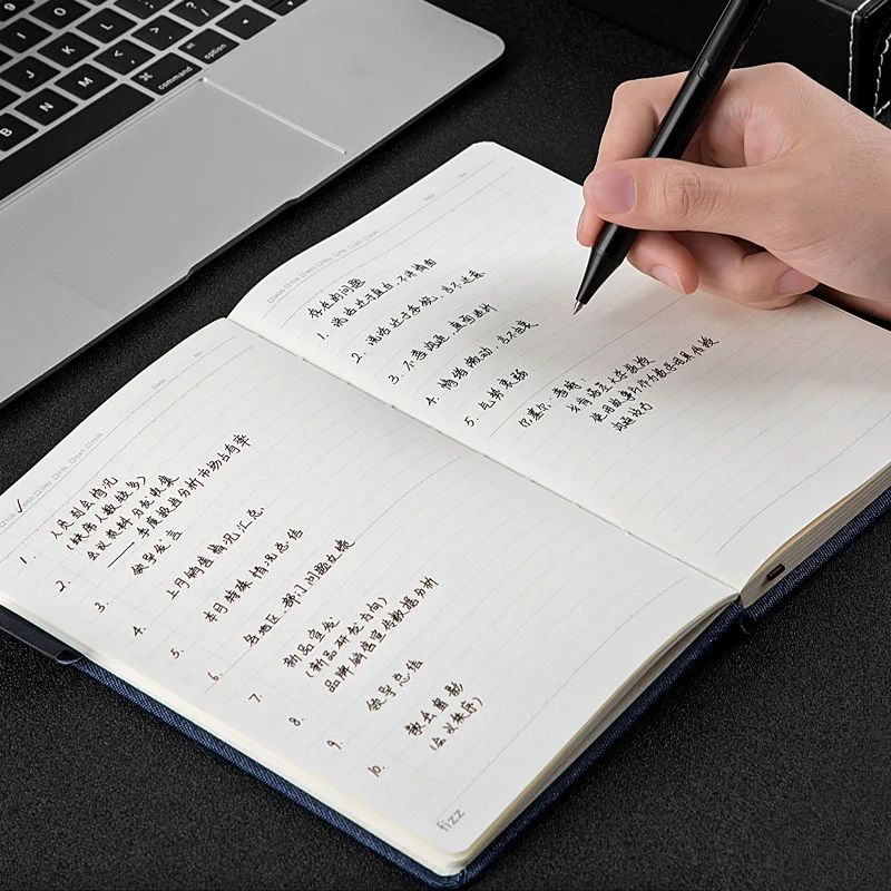 Kinbor A5 Laptop Denim Dây Dày Cứng Này Ngang Sinh Viên Đại Học Dây Đeo Nhỏ Đơn Giản Tươi