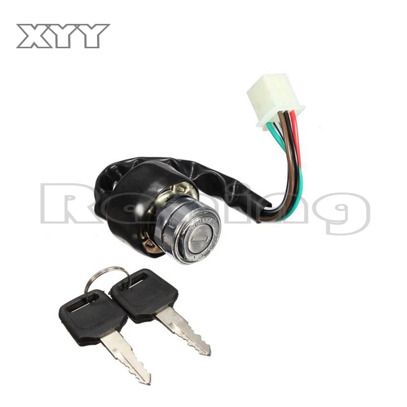 

Car Motorcycle Ignition Switch 3 Position 6 Wire With 2 Keys for Harley Yamaha Honda Suzuki Scooter ATV Dirt Bike Go Kart