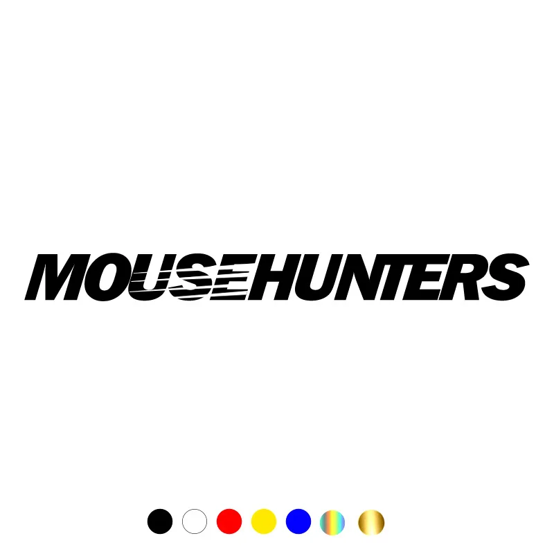 CS-11079 # Verschillende Maten Gestanst Vinyl Decal Voor Mousehunters Auto Sticker Waterdicht Auto Decors Op Truck Rear Bumper venster