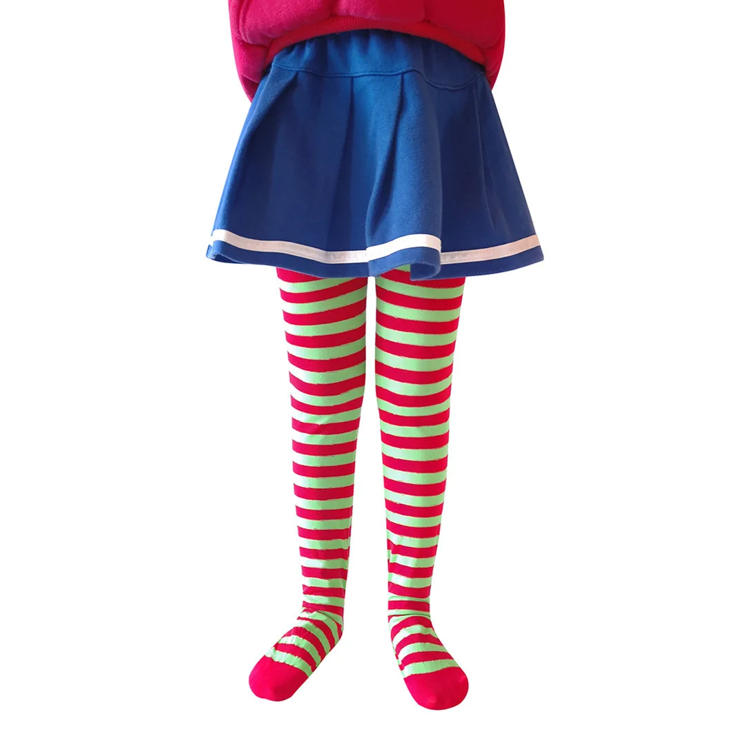 Halloween girl striped pantyhose holiday party costume props pantyhose