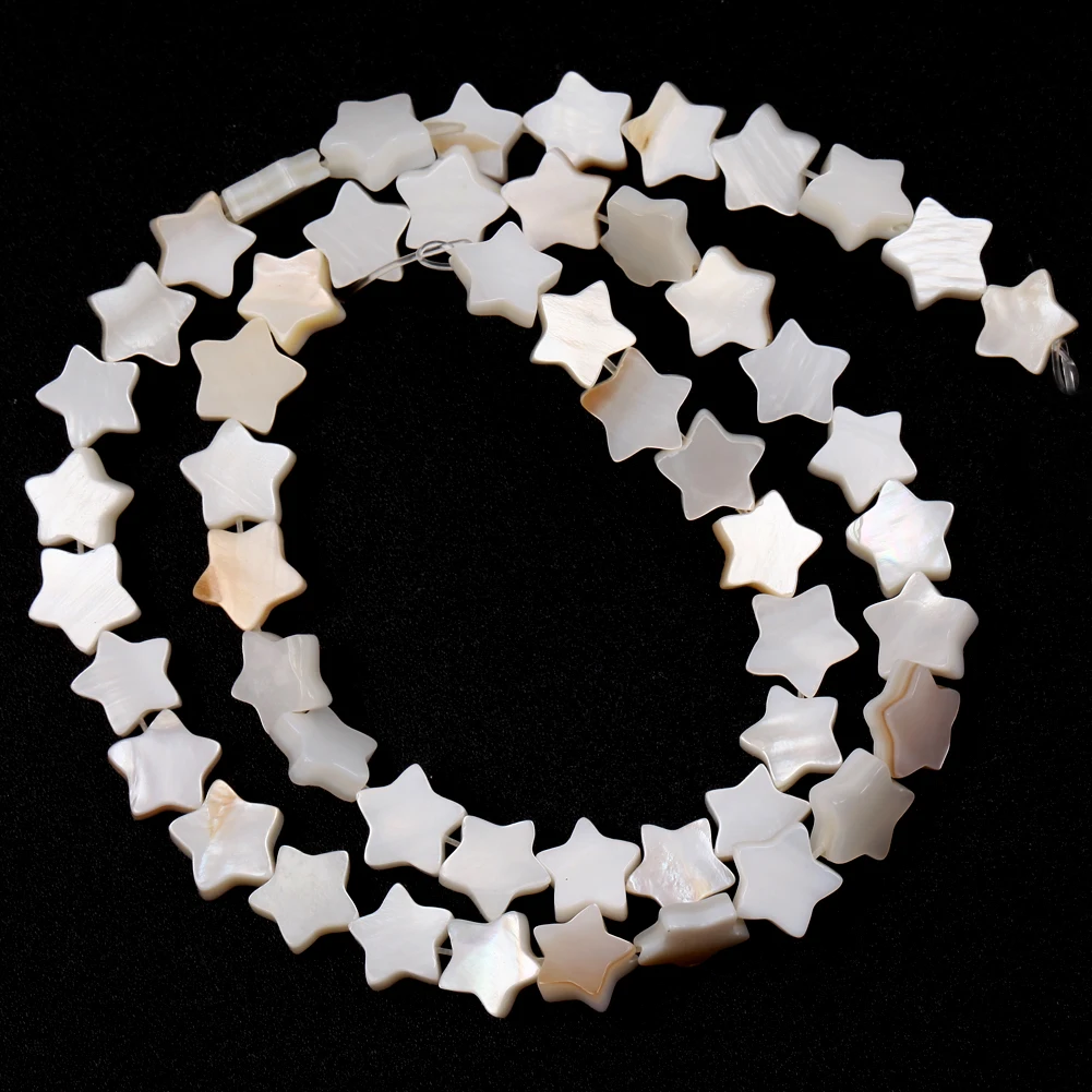 6/8/10/12/15mm Natural Star Shell Beads Mother of Pearl Loose Spacer Beads For Jewelry Making Diy Accessories Necklace Bracelet