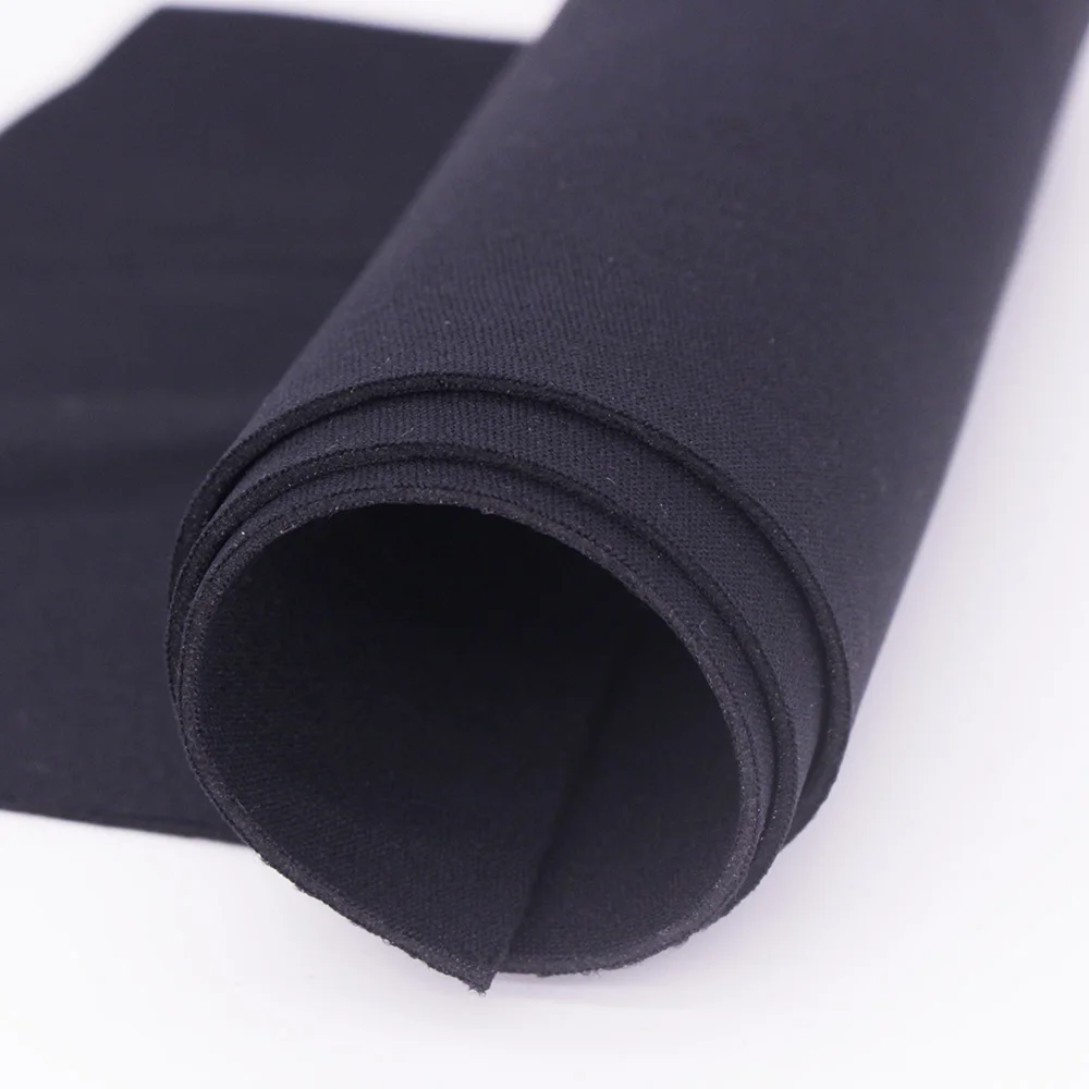 Elastic Stretch Black 1.2mm SRB Neoprene Fabric,For Sports Gear Surfing Waterproof Diving