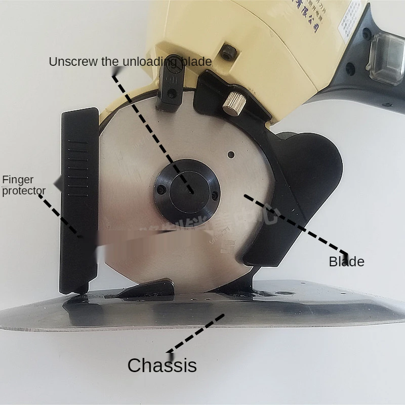 YJ-110 Type Blade Diameter 110Mm Electric Cloth Cutter Fabric Round Knife Cutting Machine