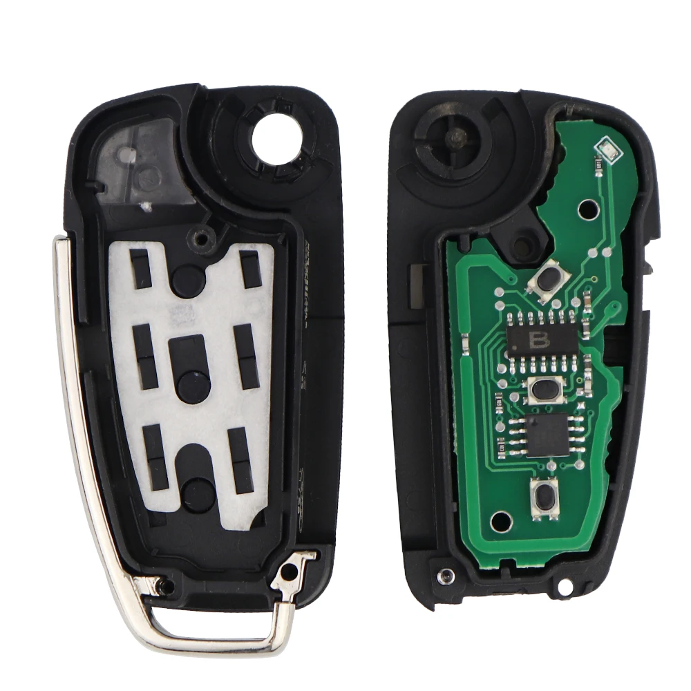 YIQIXIN Flip Remote Car Keys 434Mhz ID48 Chip For Audi A3 A4 B8 A2 A6 A5 S3 S4 TT 2005-2013 Cabrio Quattro Avant 8P0837220D Q K