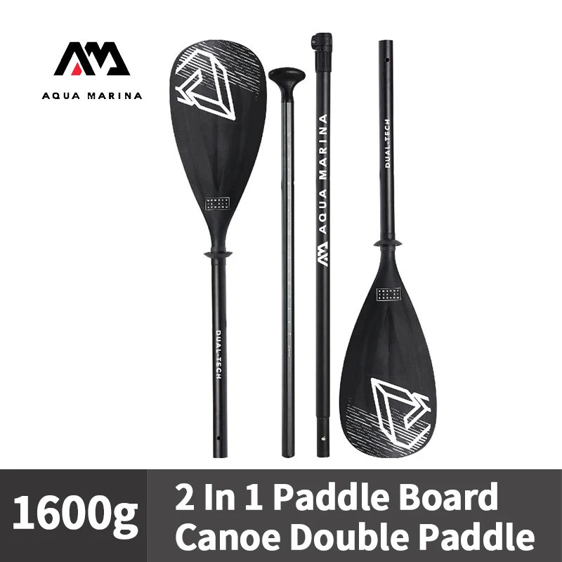 Aqua Marina Dubbelzijdige Peddel Dual-Tech Sup Paddle Voor Sup Board Roeispaan Paddle Accessoires Aluminium T Handvat Roeien Kajak Peddel