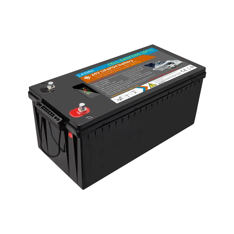 Novel Lithium Iron Phosphate Battery BMS Battery 24V 100Ah LiFePO 4 for Rechargeable Lithium Battery of Solar RV