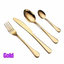Gold Cutlery Set for Weddings and Travel #6