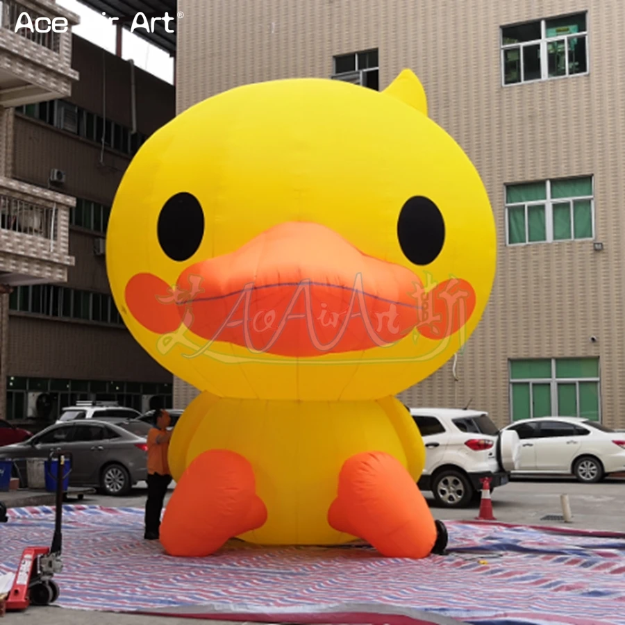 

Good Selling Outdoor Inflatable Mascot Replica Yellow Inflatable Duck For Decoration/Exhibition/Advertising Made By Ace Air Art