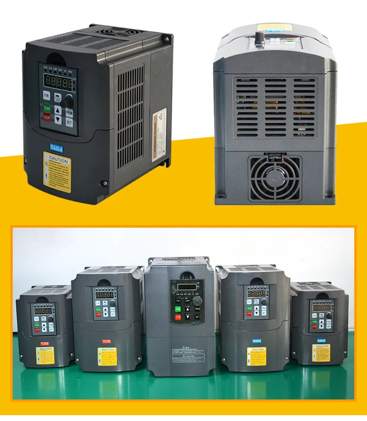 2.2กิโลวัตต์,220V High-End เวกเตอร์มอเตอร์อินเวอร์เตอร์อินพุทเฟสเดียวสามเฟส Output