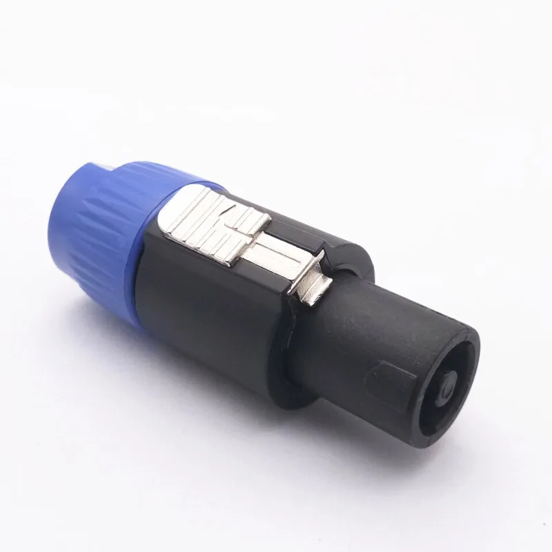 good quality Speaker Connector 4Pin Male Speaker NL4FC 4 Pole Speakon Plug Male Professional audio power plug Blue Connector