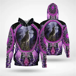 Wolf 3D Printed Hoodies Fashion Pullover Men For Women Sweatshirts Hip Hop Sweater Cosplay Apparel Drop Shipping 05