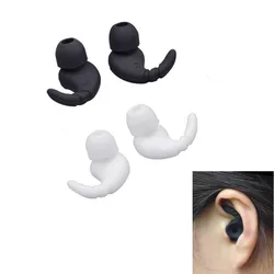2 Pairs Sports Earbuds Tips Anti Slip Earhook Ear Hooks Replacement Anti Drop Eartips for in Ear Earphones 3.8mm to 5.5mm Nozzle