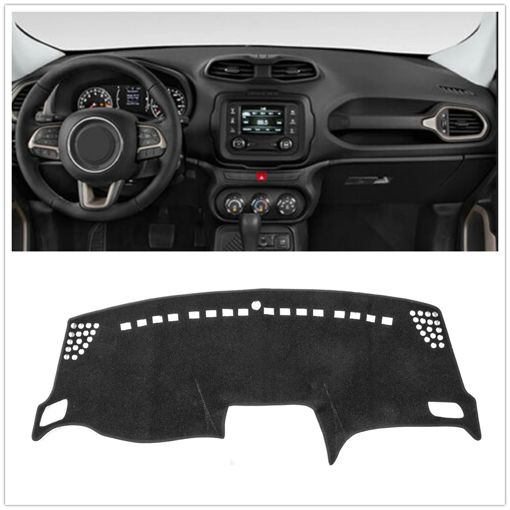 

For Jeep Renegade 2015 2016 2017 Dashmat Dashboard Cover Console Dash Board Panel Heat Proof Mat Front Anti-Sun Shade Carpet