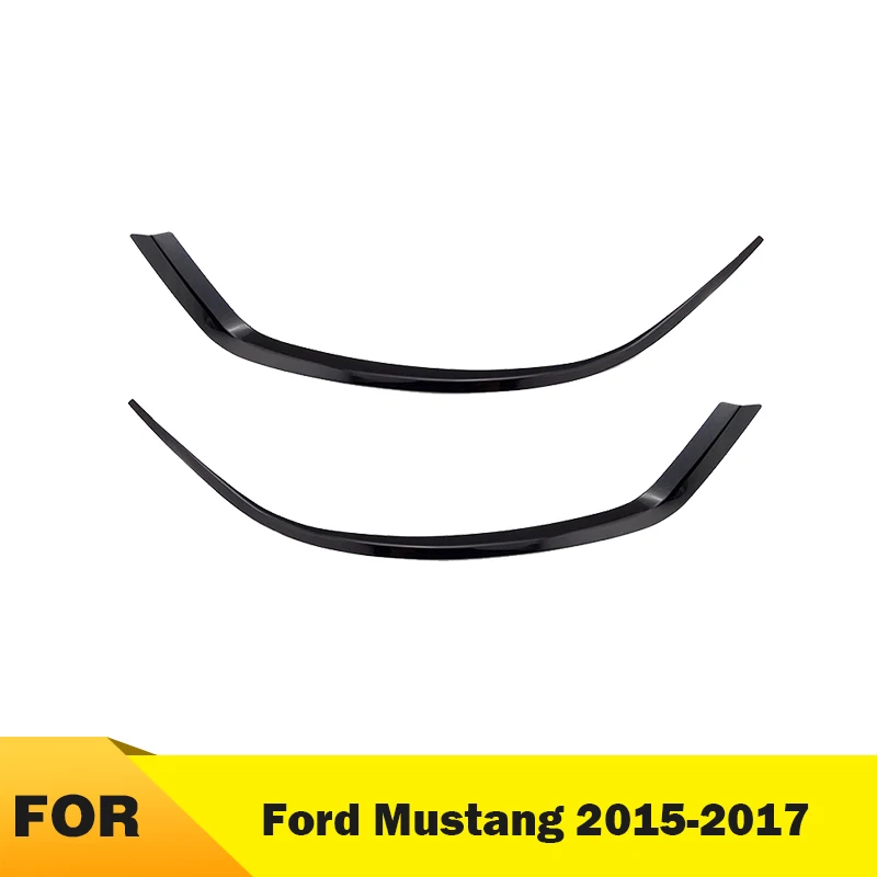 

A pair Car headlight Frame Cover head light brow chrome trim decoration bezel For Ford Mustang 2015-2017