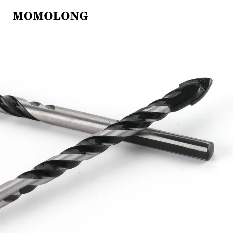 Punta da trapano in vetro multifunzionale 3 4 5 6 8 10 punte a triangolo da 12mm per piastrelle in ceramica calcestruzzo mattone metallo legno rame