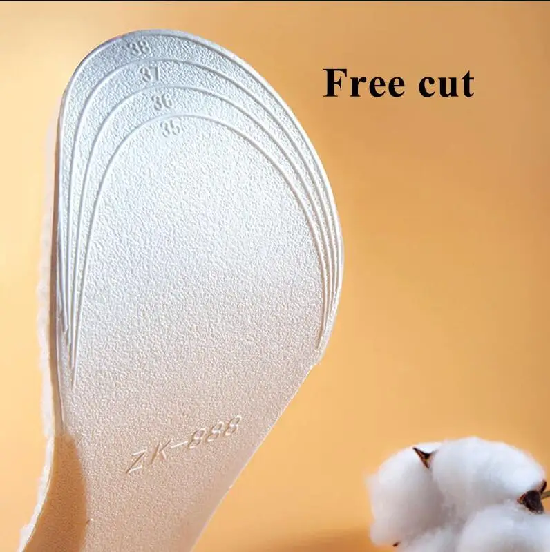Warmth Lamb Wool Insole Increased Insoles Men Women 1.5cm/2.5cm/3.5cm Height Lift soft bottom comfortable Inserts Shoe Pad image 6