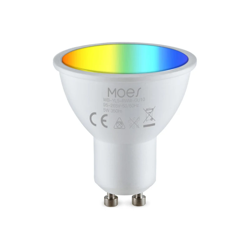 Xiaomi GU10 WiFi Smart Light LED Bulbs RGBCW 5W Dimmable Lamps Smart Life Remote Contro Work With Alexa Google Home Yandex Alice